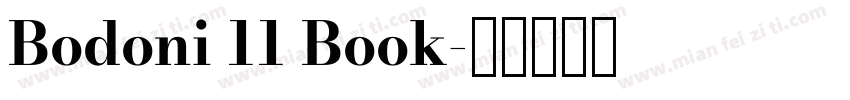 Bodoni 11 Book字体转换
